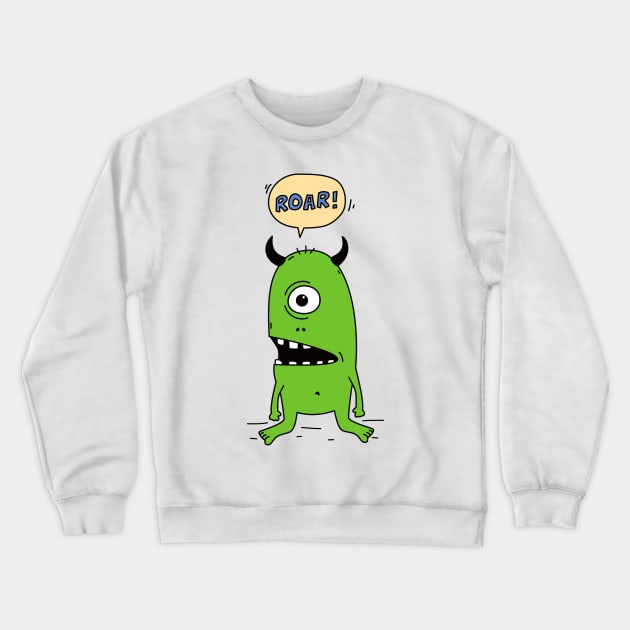 Roar! Monster! Crewneck Sweatshirt by hyperactive